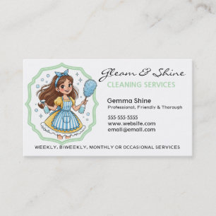 Schoonmaak Huishouden Brunette Schoonmaakservice Visitekaartje