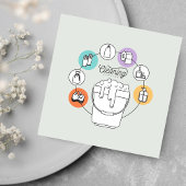 Schoonmaak & Janitorial Housekeeping Maid Grey Vierkante Visitekaartje