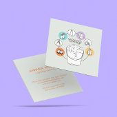 Schoonmaak & Janitorial Housekeeping Maid Grey Vierkante Visitekaartje