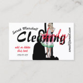 Schoonmaak Lady Visitekaartje (Voorkant)