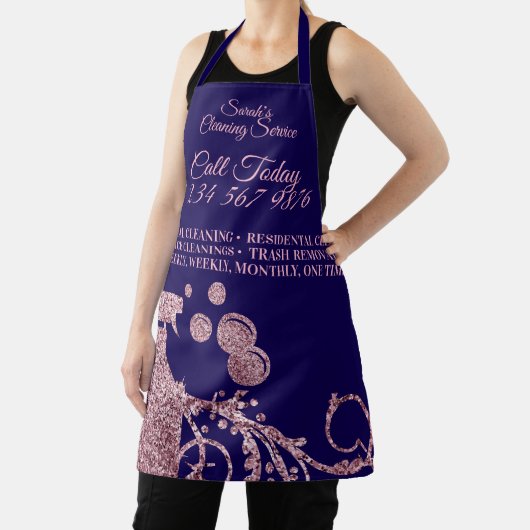 Schoonmaak Maid Janitorial sparkle spray marine sw Schort (Insitu)