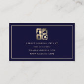 Schoonmaak met goudluxe stijl visitekaartje (Achterkant)