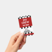 Schoonmaak Motorfiets Verjaardagsfeest Pit Crew VI Badge (Handheld)