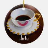 Schoonmaak- of vuile afwas voor wasmachine keramisch ornament (Achterkant)