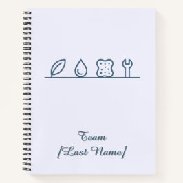 Schoonmaak- & Onderhoudsschema | Iconisch Teamplan Notitieboek
