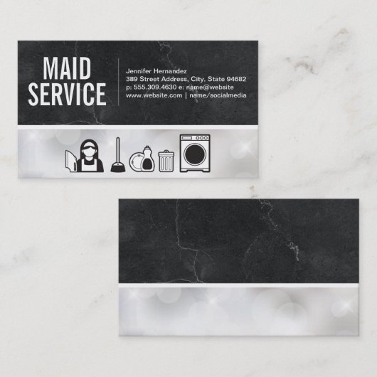 Schoonmaak | Schoonmaakdiensten Visitekaartje (Voorkant / Achterkant)