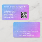 Schoonmaak Service Huis Cleaner Maid Housekeeping Visitekaartje (Voorkant / Achterkant)