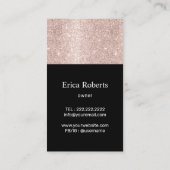 Schoonmaak Service Luxe Zwarte Bloemen Spray Clean Visitekaartje (Achterkant)