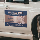Schoonmaak Service Marine & Roos Gold Housekeeping Automagneet<br><div class="desc">Modern Roos Gold House Schoonmaak Huishouding Service Auto Magneten.</div>