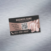 Schoonmaak Service Modern Roos Gold Housekeeping Magnetisch Visitekaartje (Voorbeeld)