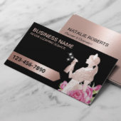 Schoonmaak Service Modern Roos Goud Maid Floral Visitekaartje