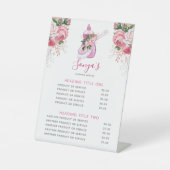 Schoonmaak Service Moderne Business schotel zeep Reclamebord Met Voetstuk (Voorkant)