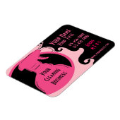 Schoonmaak Service roze verwijzing bedrijf MAGNET Magneet (Linkerzijde)