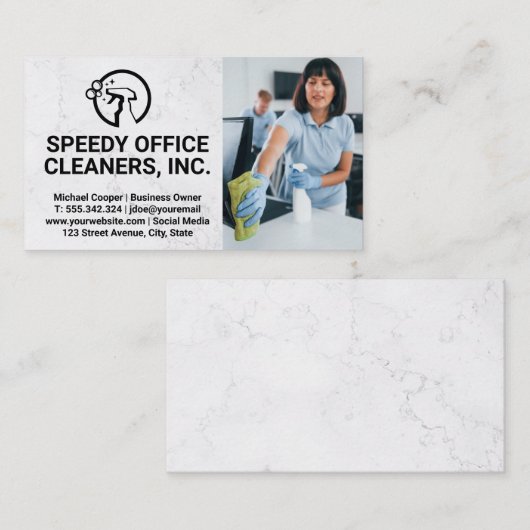 Schoonmaak Service | Schoonmaaksters Schoonmaak Ka Visitekaartje (Voorkant / Achterkant)