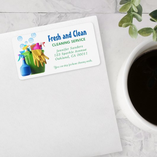 Schoonmaak Service Supplies Bucket Housekeeping Etiket