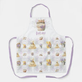 Schoonmaak Service Waterverf Lavendel Schort (Voorkant)