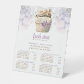 Schoonmaak Service Waterverf Wasserij prijslijst Reclamebord Met Voetstuk (Voorkant)