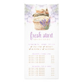 Schoonmaak Service Waterverf Wasserij prijslijst Reclamekaart (Voorkant)