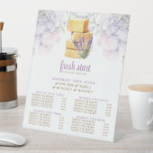 Schoonmaak Service Waterverf Zeep prijslijst Reclamebord Met Voetstuk (Insitu)