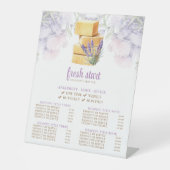 Schoonmaak Service Waterverf Zeep prijslijst Reclamebord Met Voetstuk (Voorkant)