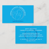 Schoonmaak Spons en Hand met Sterren op Blauw Visitekaartje (Voorkant / Achterkant)