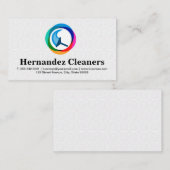 Schoonmaak Squeegee Modern Logo | Tegeltjes Visitekaartje (Voorkant / Achterkant)
