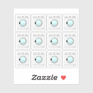 Schoonmaak Taken Planner Voor Wasmachine Sticker