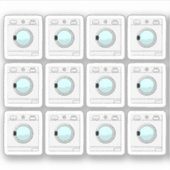 Schoonmaak Taken Planner Voor Wasmachine Sticker (Voorkant)