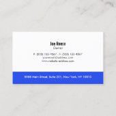 Schoonmaak tapijt visitekaartje (Achterkant)