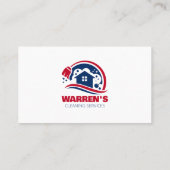 Schoonmaak van Blue & Red House Visitekaartje (Achterkant)