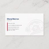 Schoonmaak van Blue & Red House Visitekaartje (Voorkant)