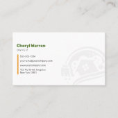 Schoonmaak van groene Sinaasappels huizen Huishoud Visitekaartje (Voorkant)