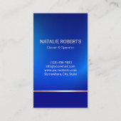 Schoonmaak van het huis Service Blue Maid Housekee Visitekaartje (Achterkant)