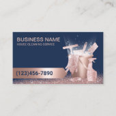 Schoonmaak van het huis Service Navy & Roos Gold G Visitekaartje (Voorkant)