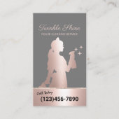 Schoonmaak van het huis Service Roos Gold Maid Hou Visitekaartje (Voorkant)