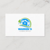 Schoonmaak van het Witte Blauwe Huis Diensten Huis Visitekaartje (Achterkant)