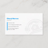 Schoonmaak van het Witte Blauwe Huis Diensten Huis Visitekaartje (Voorkant)