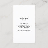 Schoonmaak van huizen Holografische meid Mop Visitekaartje (Achterkant)