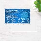 Schoonmaak van huizen Logo | Zeepbellen Visitekaartje (Bureau)