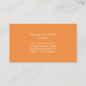 Schoonmaak van huizen Natuurlijke Bloemen Visitekaartje (Achterkant)