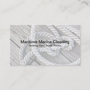 Schoonmaak van marinemaintenanceboten visitekaartje