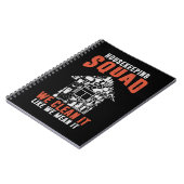 Schoonmaak van piekplein Funny Housekeeper Notitieboek (Linkerzijde)