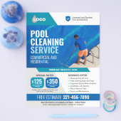 Schoonmaak van zwembaden flyer (Enkel)