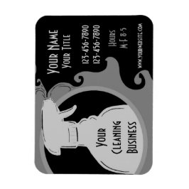 Schoonmaak Zakelijk grijs thema promotionele MAGNE Magneet