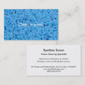 Schoonmaakapparaten maken een lol spons visitekaartje (Voorkant / Achterkant)