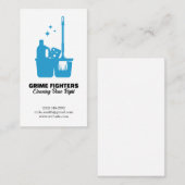 Schoonmaakapparatuur | Huishoudelijke diensten Visitekaartje (Voorkant / Achterkant)