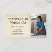 Schoonmaakbeddenlakens Visitekaartje (Voorkant)