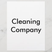 Schoonmaakbedrijf Flyer (Voorkant)