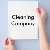 Schoonmaakbedrijf Flyer (Hand)