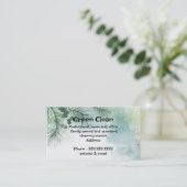 Schoonmaakbedrijf, groen, milieuvriendelijk, Natuu Visitekaartje (Staand voorkant)